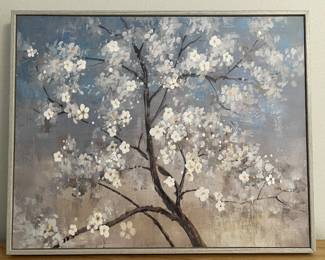Stupell Industries Wood Framed Painting of Flower Tree Blooms