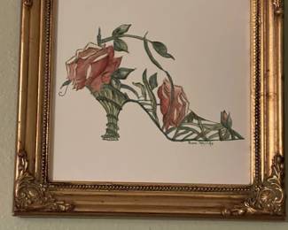 Small Framed Shoe Wall Print