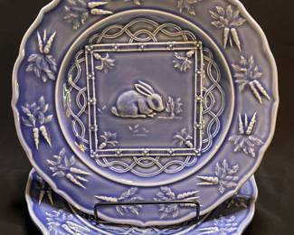 Blue Easter Plates