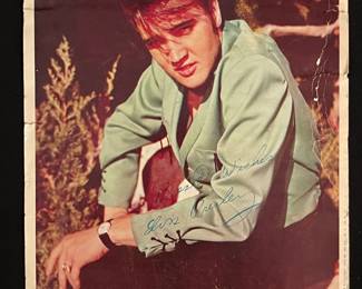 Photograph Signed by Elvis