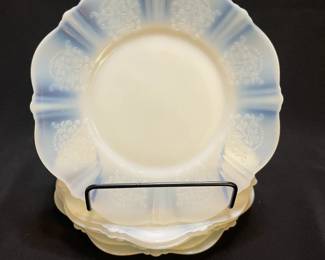 Vintage MacBeth Evans "American Sweetheart" Milk Glass Salad Plates