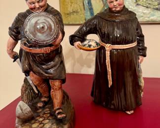 Vintage Royal Doulton "Friar Tuck" and "The Jovial Monk"
