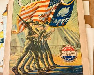 Original 1920s CMTC U.S. Army recruitment poster – Citizens’ Military Training Camps
