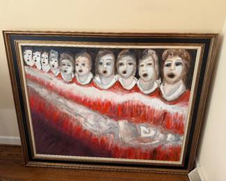 Vtg Art by Alabama Jewish Artist John Henry Jacobson