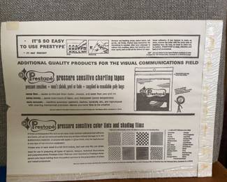 Vintage Prestype Dry Transfer Lettering Sheet