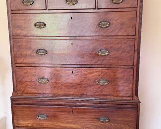 Antique Mahogany Chest on Chest w/Original Hardware 