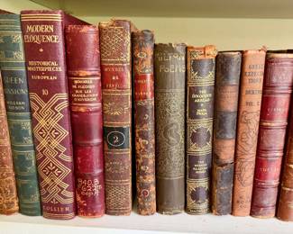 Antique Leather Bound Books