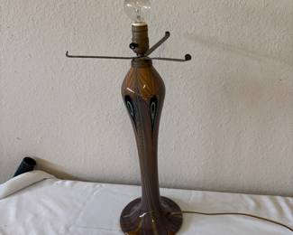 Murano glass lamp, missing shade
