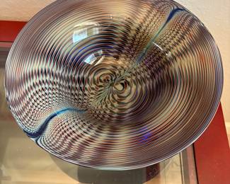 Glass art bowl