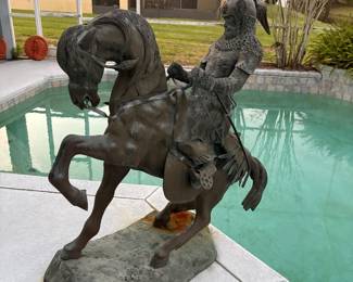Huge bronze statue reproduction