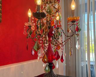 Another mid-century modern style chandelier lamp