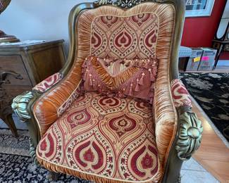 Ornate accent chair