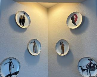 Art deco plates