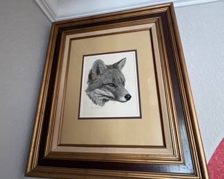 Fox signed print 