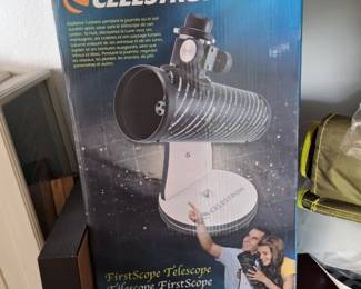 Telescope and book