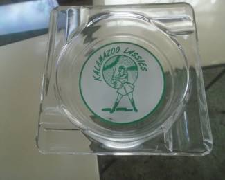 Kalamazxoo Lassies ashtray (woman's pro baseball 1950-1954)