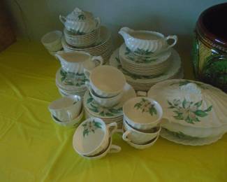 Dogwood pattern china set