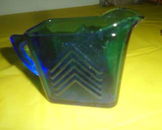 cobalt cream pitcher