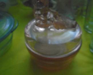 JeanettteCovered powder container with Scottie dog
