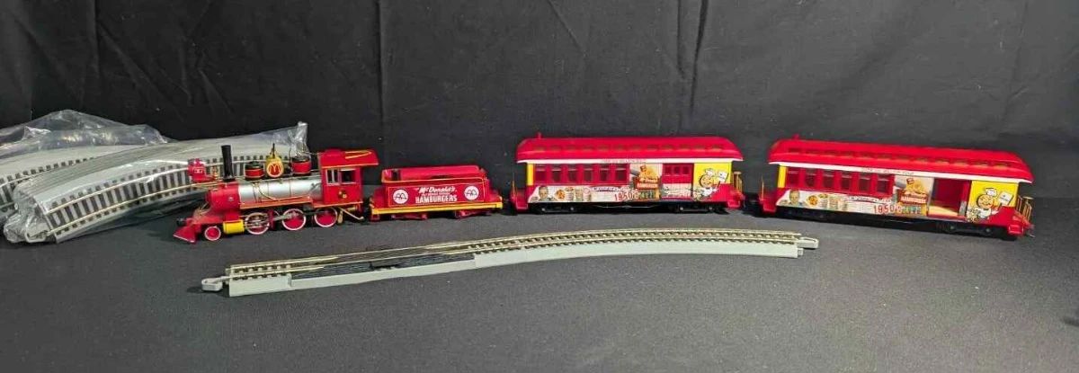 CT193VCollectible McDonalds 50th Anniversary Electric Train Set With Certificate Of Authenticity