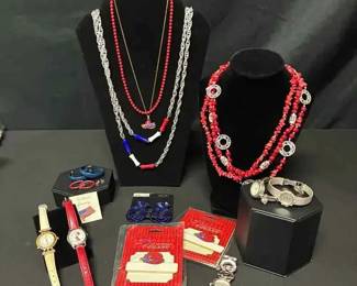 CT283Jewelry  Time For Red White  Blue