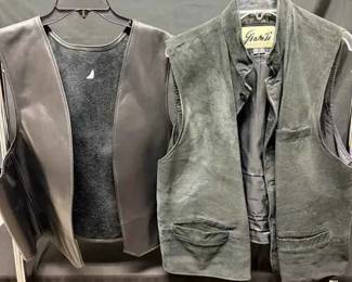 CT574Mens Leather Vests