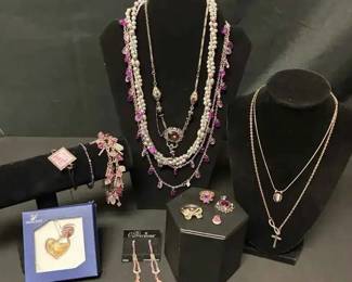 CT281JewelryPurple And Pink  Swarovski