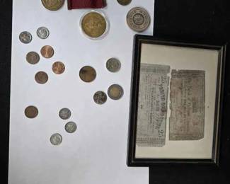 CT276Mercury Dime, Indian Head, Civil War Era Paper Currency And More