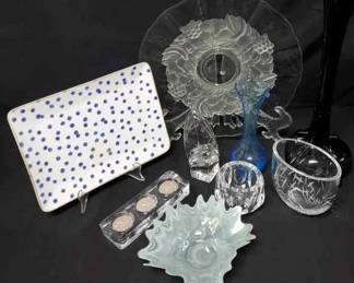 CT233Vintage Murano Art Glass Bowl And More