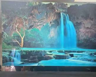 CT247Vintage Motorized And Aminated Waterfall Picture