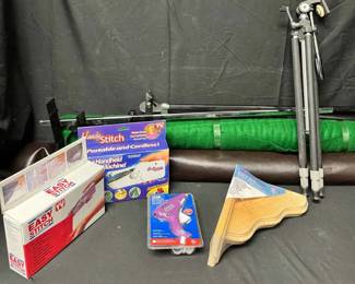 CT257Faux Leather Fabric Roll, Handheld Sewing Machine And More