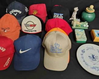 CT598Golf Hats  Decor Mystery Lot