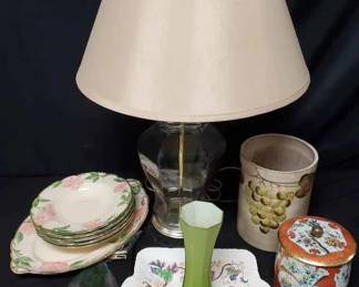 CT170Clear Glass Table Lamp And More