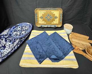 CT229Mexican Pottery, Wood Utensils, And More