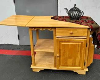 CT207Rolling Kitchen Storage Cart And Island