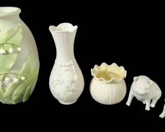 Lily Of The Valley Vase  Belleek Irish Porcelain Pieces