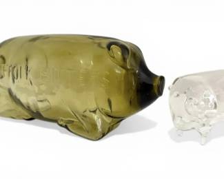 Suffolk Bitters Pig Bottle  PiginPig Italian Glass Figure