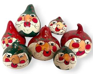 Hand Painted Christmas Gourds