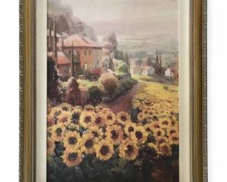 Print Of Fields Of Gold By Roberto Lombardi 41 x33 