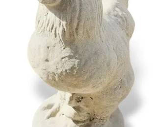 Cement Rooster Yard Ornament