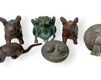 Abstract Cast Iron Whimsical Figurines