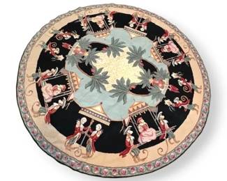 Large Needlepoint Monkey Rug