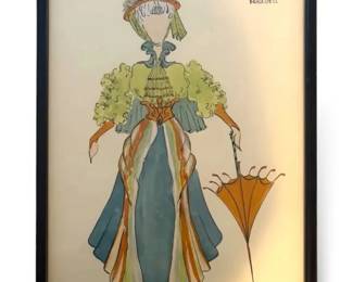 Lady Bracknell From The Importance Of Being Earnest Print 12.5 x19 