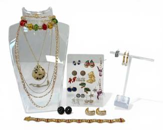 Costume Earrings, Necklaces,  Bracelets