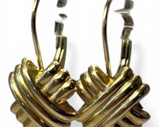 JCM 14k Yellow Gold X Earrings 0.94g