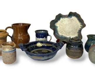 Artisanal Pottery Bowls, Mugs,  More