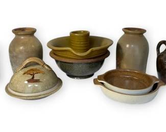 Stoneware  Pottery Crocks, Pitchers,  More