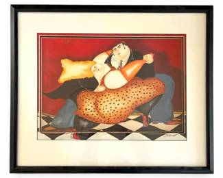 Framed Tango Art Print By Jennifer Garant 27 x34 
