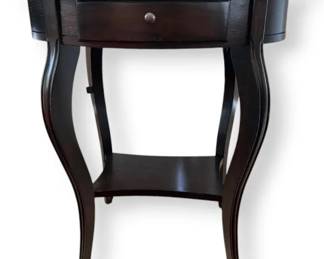 Dark Wood Oval Table