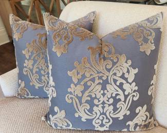 Cut Velvet  Down Filled Pillows